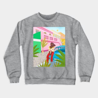 Tropical Girl Crewneck Sweatshirt